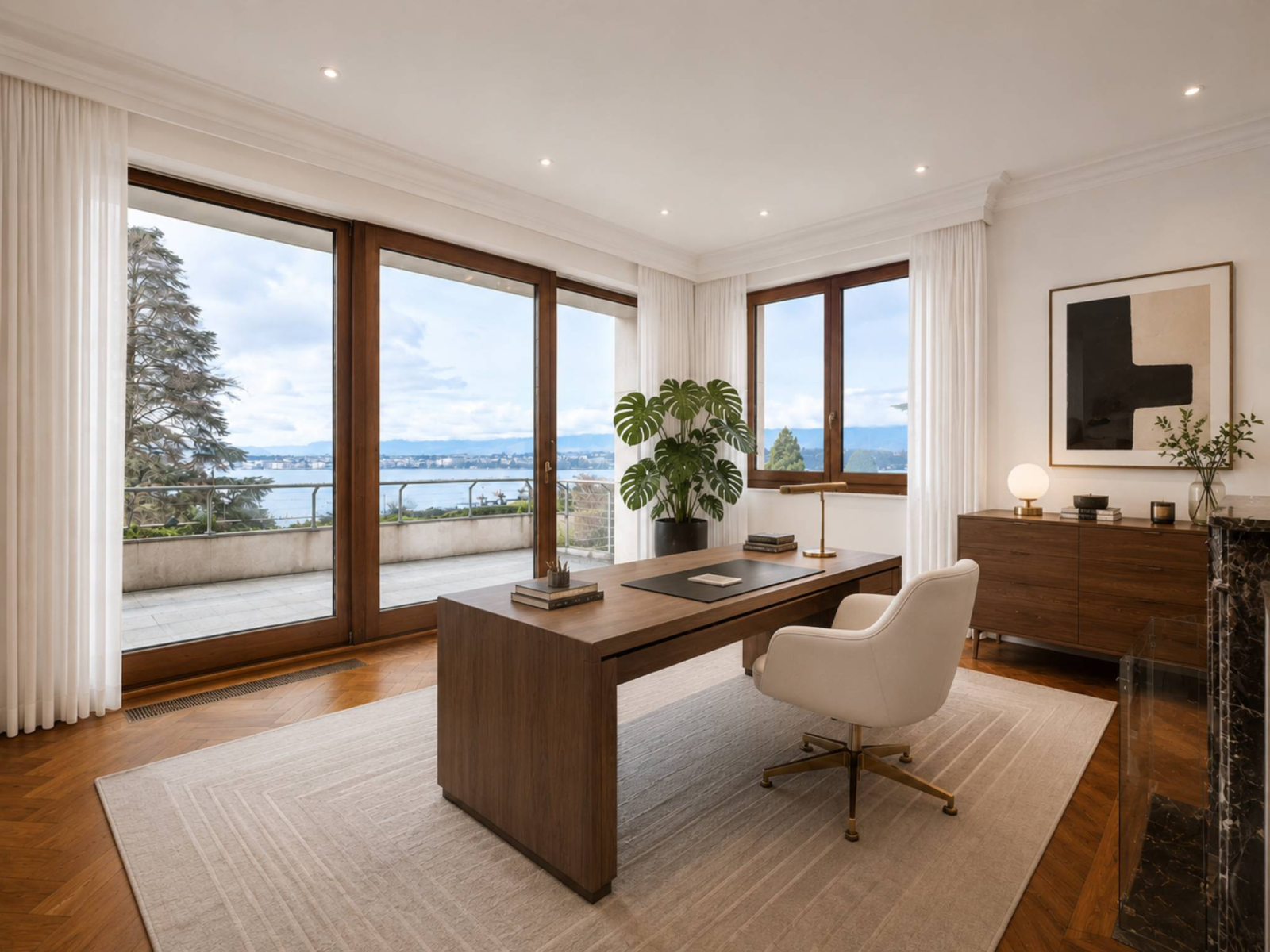 Magnificent apartment with terrace overlooking the lake