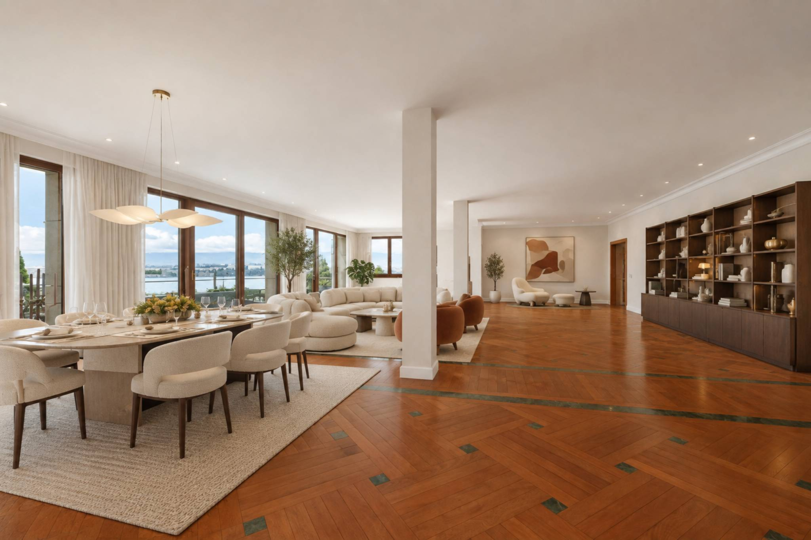 Magnificent apartment with terrace overlooking the lake