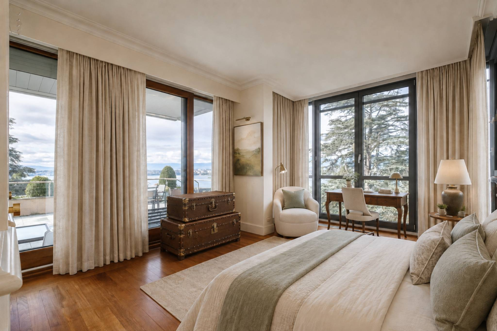 Magnificent apartment with terrace overlooking the lake